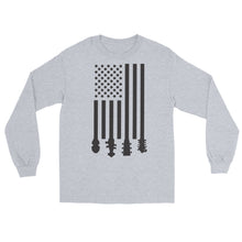 Load image into Gallery viewer, Bluegrass Flag Stocks in Black- Unisex Long Sleeve
