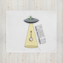 Load image into Gallery viewer, Alien Abducts Banjo Throw Blanket
