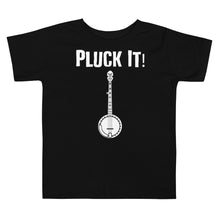 Load image into Gallery viewer, Pluck It! Banjo in White Unisex Toddler Short Sleeve Tee
