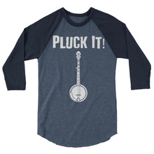 Load image into Gallery viewer, Pluck It! Mandolin in White- Unisex 3/4 Sleeve
