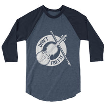 Load image into Gallery viewer, Don&#39;t Fret It in White- Unisex 3/4 Sleeve
