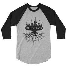 Load image into Gallery viewer, Bluegrass Roots in Black- Unisex 3/4 Sleeve
