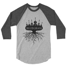 Load image into Gallery viewer, Bluegrass Roots in Black- Unisex 3/4 Sleeve
