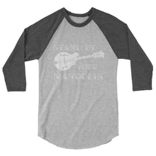 Load image into Gallery viewer, Stand by your Mandolin in White- Unisex 3/4 Sleeve
