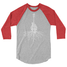 Load image into Gallery viewer, Mandolin Roots in White- Unisex 3/4 Sleeve
