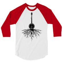 Load image into Gallery viewer, Banjo Roots in Black- Unisex 3/4 Sleeve
