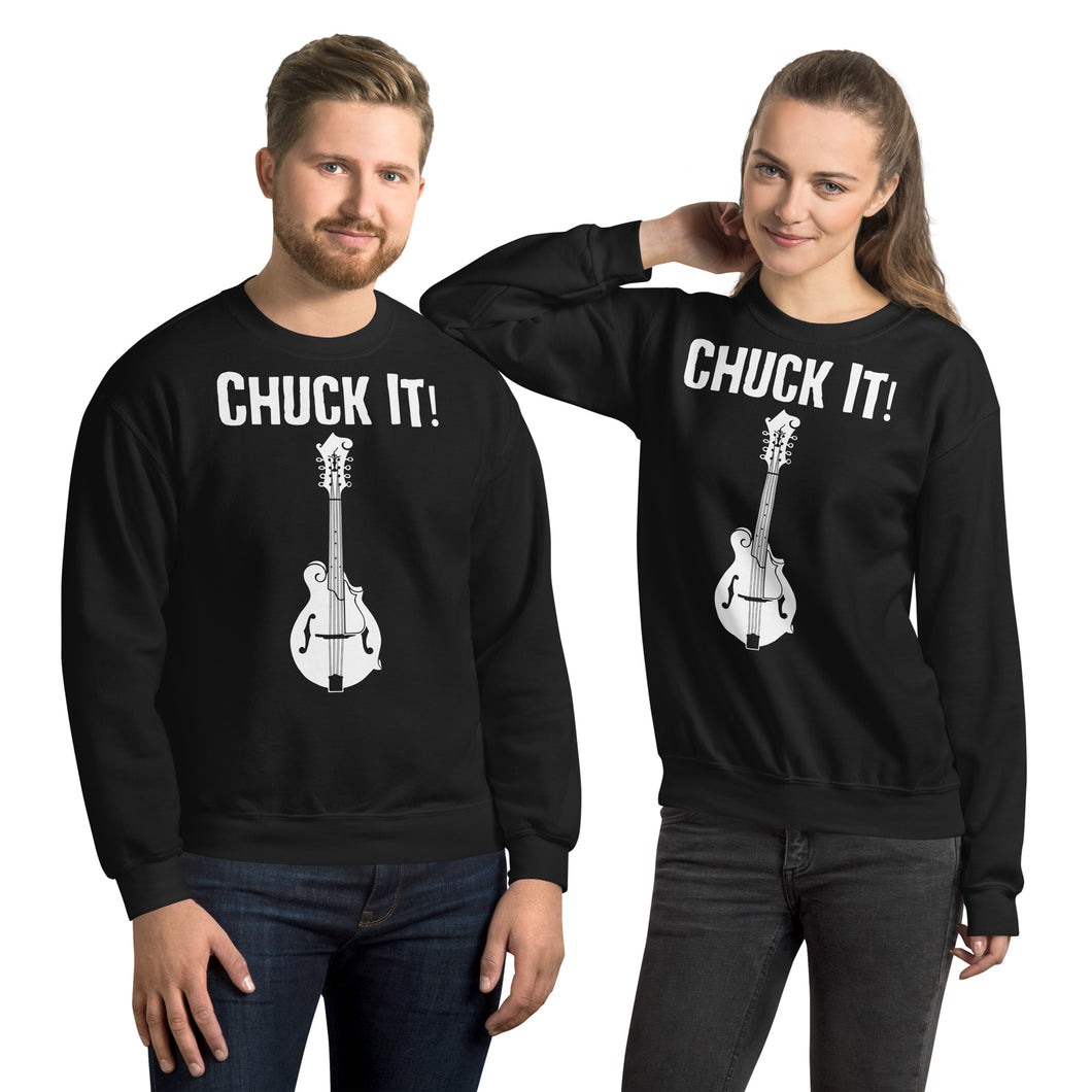 Chuck It! in White- Unisex Sweatshirt