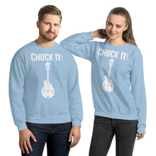 Load image into Gallery viewer, Chuck It! in White- Unisex Sweatshirt
