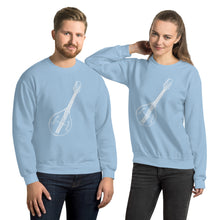 Load image into Gallery viewer, A Style Mandolin Lined Art Work in White- Unisex Sweatshirt
