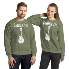 Load image into Gallery viewer, Chuck It! in White- Unisex Sweatshirt
