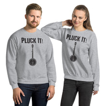 Load image into Gallery viewer, Pluck It! Banjo in Black- Unisex Sweatshirt
