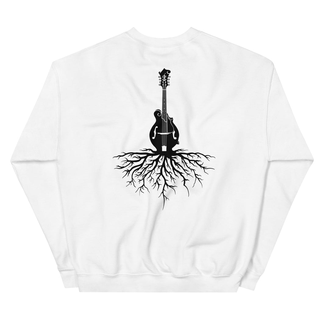 Mandolin Roots in Black- Unisex Sweatshirt