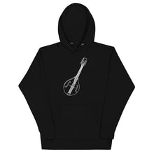 Load image into Gallery viewer, A Style Mandolin Lined Art Work in White- Unisex Hoodie
