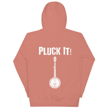 Load image into Gallery viewer, Pluck It! Banjo in White- Unisex Hoodie

