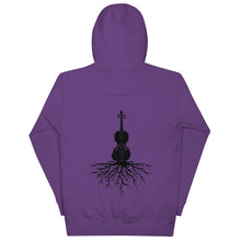 Load image into Gallery viewer, Fiddle Roots in Black- Unisex Hoodie
