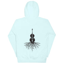 Load image into Gallery viewer, Upright Bass Roots in Black- Unisex Hoodie
