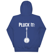Load image into Gallery viewer, Pluck It! Banjo in White- Unisex Hoodie
