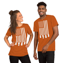 Load image into Gallery viewer, Bluegrass Flag Stocks in White- Unisex Short Sleeve
