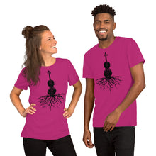 Load image into Gallery viewer, Fiddle Roots in Black- Unisex Short Sleeve
