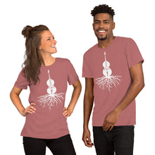 Load image into Gallery viewer, Upright Bass Roots in White- Unisex Short Sleeve
