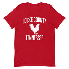 Load image into Gallery viewer, Cocke County Tennessee Bluegrass Design in White- Unisex Short Sleeve

