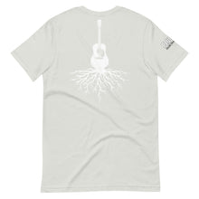 Load image into Gallery viewer, Acoustic Guitar Roots in White w/ Plain Front- Unisex Short Sleeve
