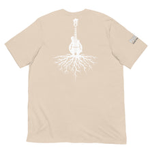Load image into Gallery viewer, Mandolin Roots in White w/ Plain Front- Unisex Short Sleeve
