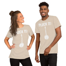 Load image into Gallery viewer, Pluck It! Banjo in White- Unisex Short Sleeve
