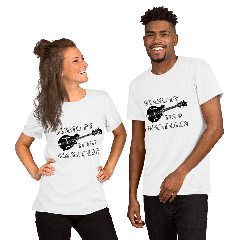 Stand by your Mandolin in Black- Unisex Short Sleeve