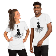Load image into Gallery viewer, Fiddle Roots in Black- Unisex Short Sleeve
