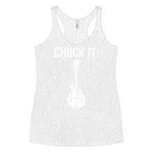 Load image into Gallery viewer, Chuck It! Mandolin in White- Women&#39;s Racerback Tank
