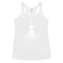 Load image into Gallery viewer, Fiddle Roots in White- Women&#39;s Racerback Tank
