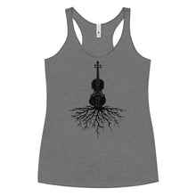 Load image into Gallery viewer, Fiddle Roots in Blank- Women&#39;s Racerback Tank
