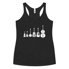 Load image into Gallery viewer, Bluegrass Instruments in White- Women&#39;s Racerback Tank
