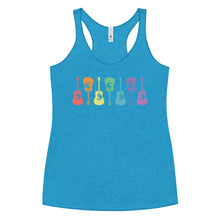 Load image into Gallery viewer, Colorful Guitars- Women&#39;s Racerback Tank
