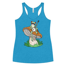 Load image into Gallery viewer, Frog Plays Banjo- Women&#39;s Racerback Tank
