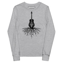 Load image into Gallery viewer, Dobro Roots in Black- Youth Long Sleeve
