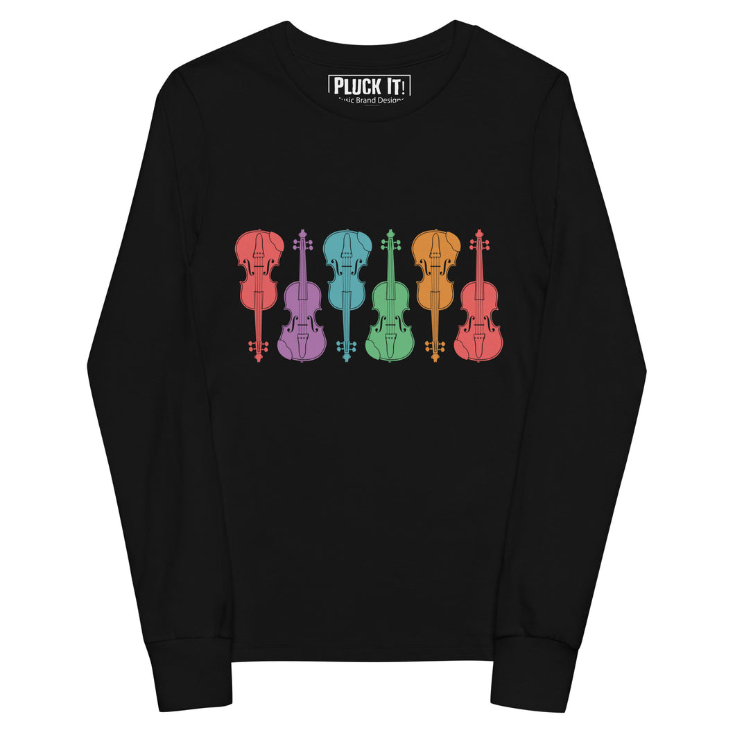 Colorful Fiddles- Youth Long Sleeve