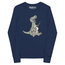 Load image into Gallery viewer, T-Rex Plays Banjo- Youth Long Sleeve
