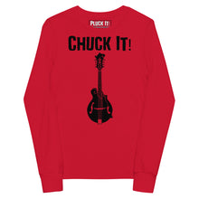Load image into Gallery viewer, Chuck It! Mandolin in Black- Youth Long Sleeve
