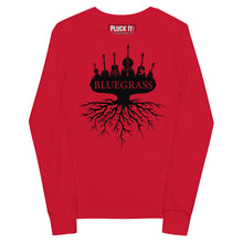 Load image into Gallery viewer, Bluegrass Roots in Black- Youth Long Sleeve

