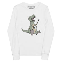 Load image into Gallery viewer, T-Rex Plays Banjo- Youth Long Sleeve
