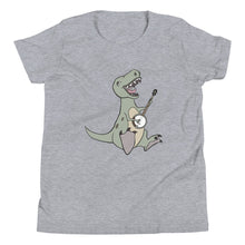 Load image into Gallery viewer, T-Rex Plays Banjo- Youth Short Sleeve
