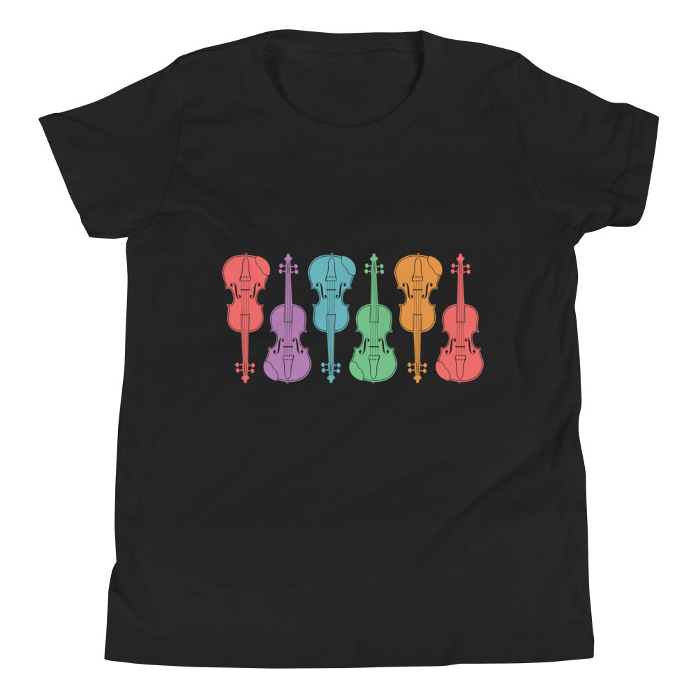 Colorful Fiddles- Youth Short Sleeve