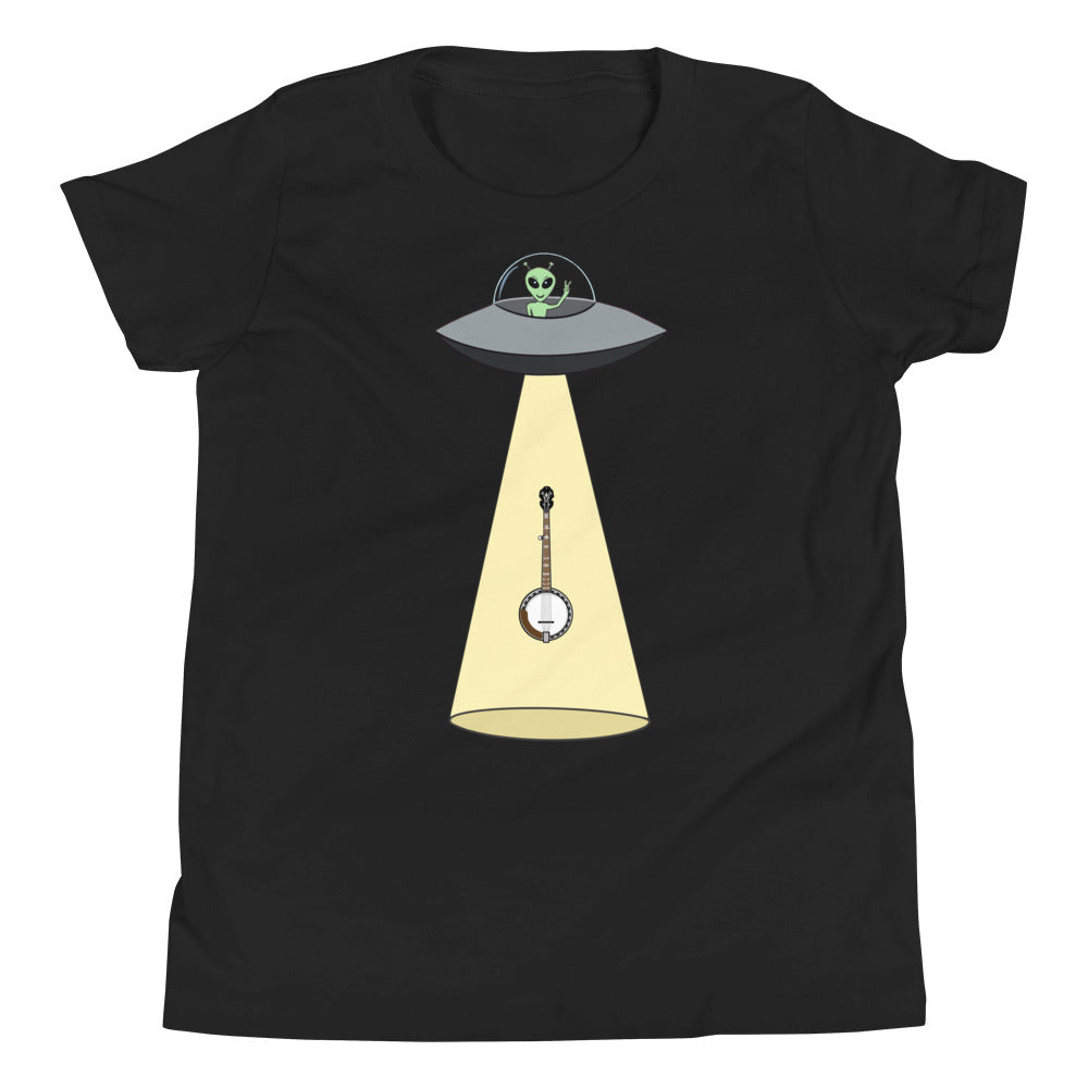 Alien Abducts Banjo- Youth Short Sleeve