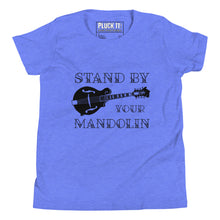 Load image into Gallery viewer, Stand By Your Mandolin in Black- Youth Short Sleeve
