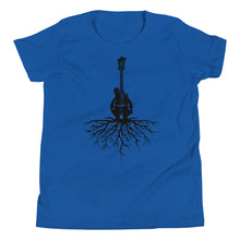 Load image into Gallery viewer, Mandolin Roots in Black- Youth Short Sleeve
